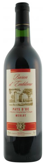 Price reduction on 2010 Baron d’Emblème Merlot